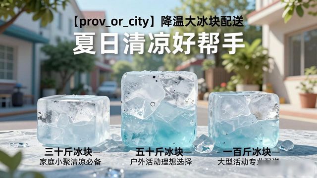 上城降温大冰块配送_海鲜排档降温解决方案_高温天气大冰块配送